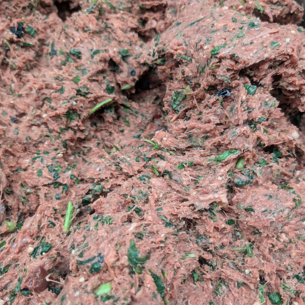 raw dog food grass fed beef